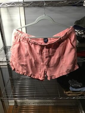 GAP Coral Pink Casual Drawstring Athletic Shorts